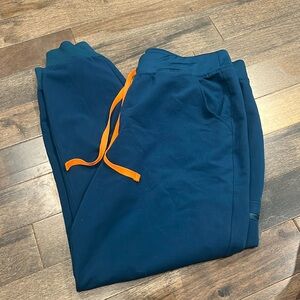 Figs blue Zamora large joggers EUC
